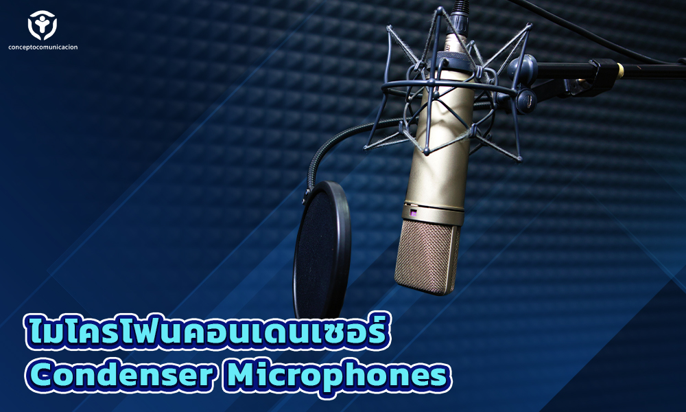 3.ไมโครโฟนคอนเดนเซอร์Condenser Microphones