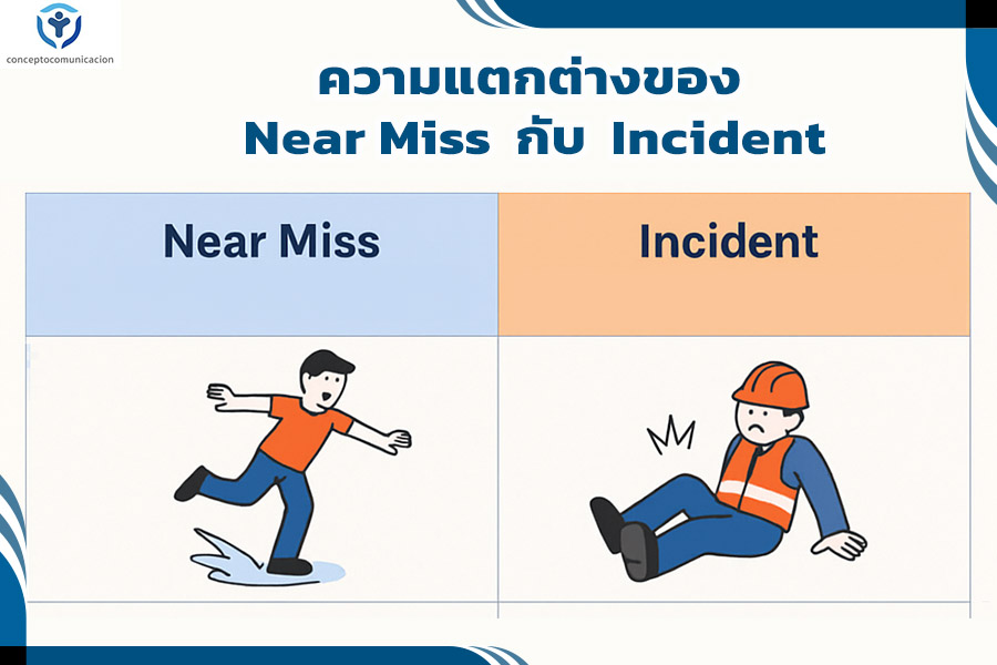 ความแตกต่างของ Near Miss กับ Incident